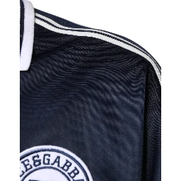 Blue White Milano Long Sleeve Jersey T-shirt