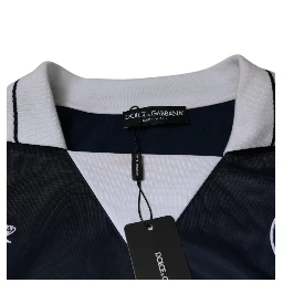 Blue White Milano Long Sleeve Jersey T-shirt