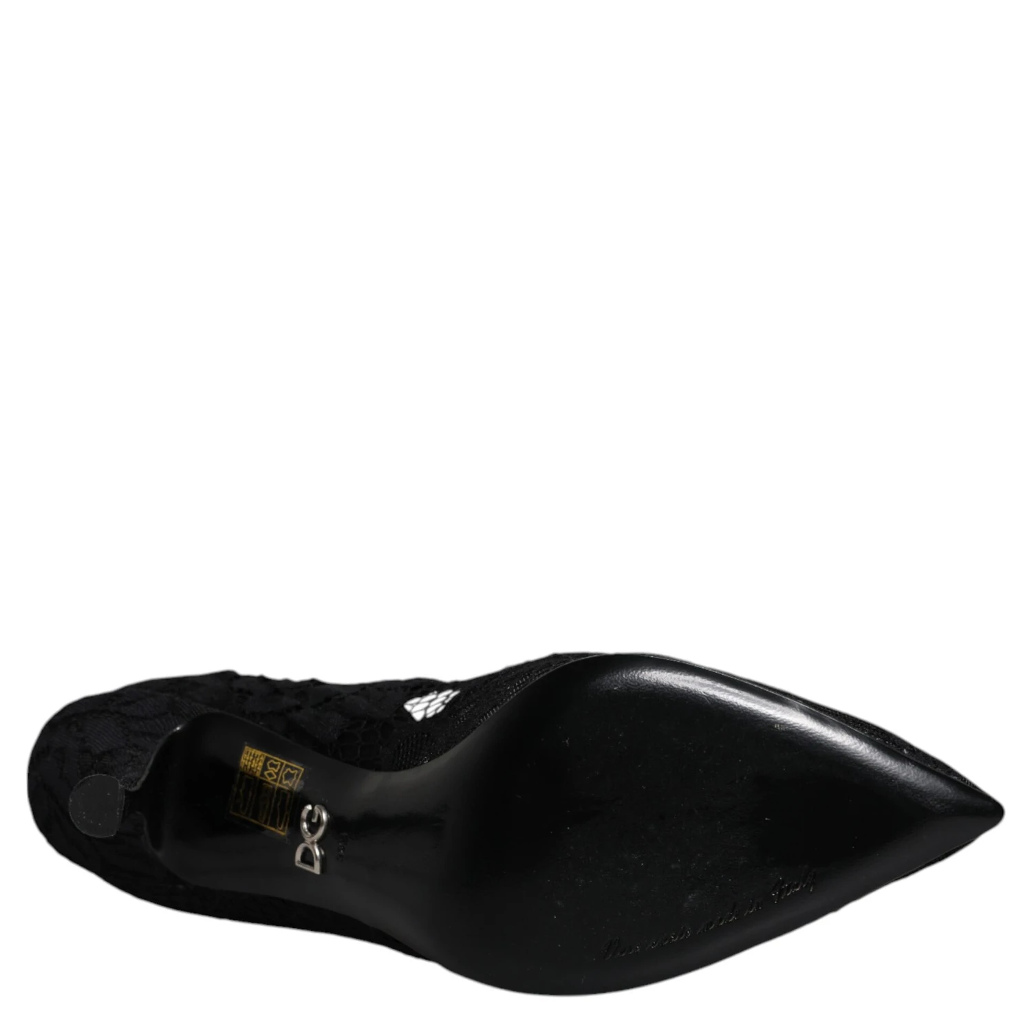 Black Lace Crystals Mary Jane Pumps Shoes