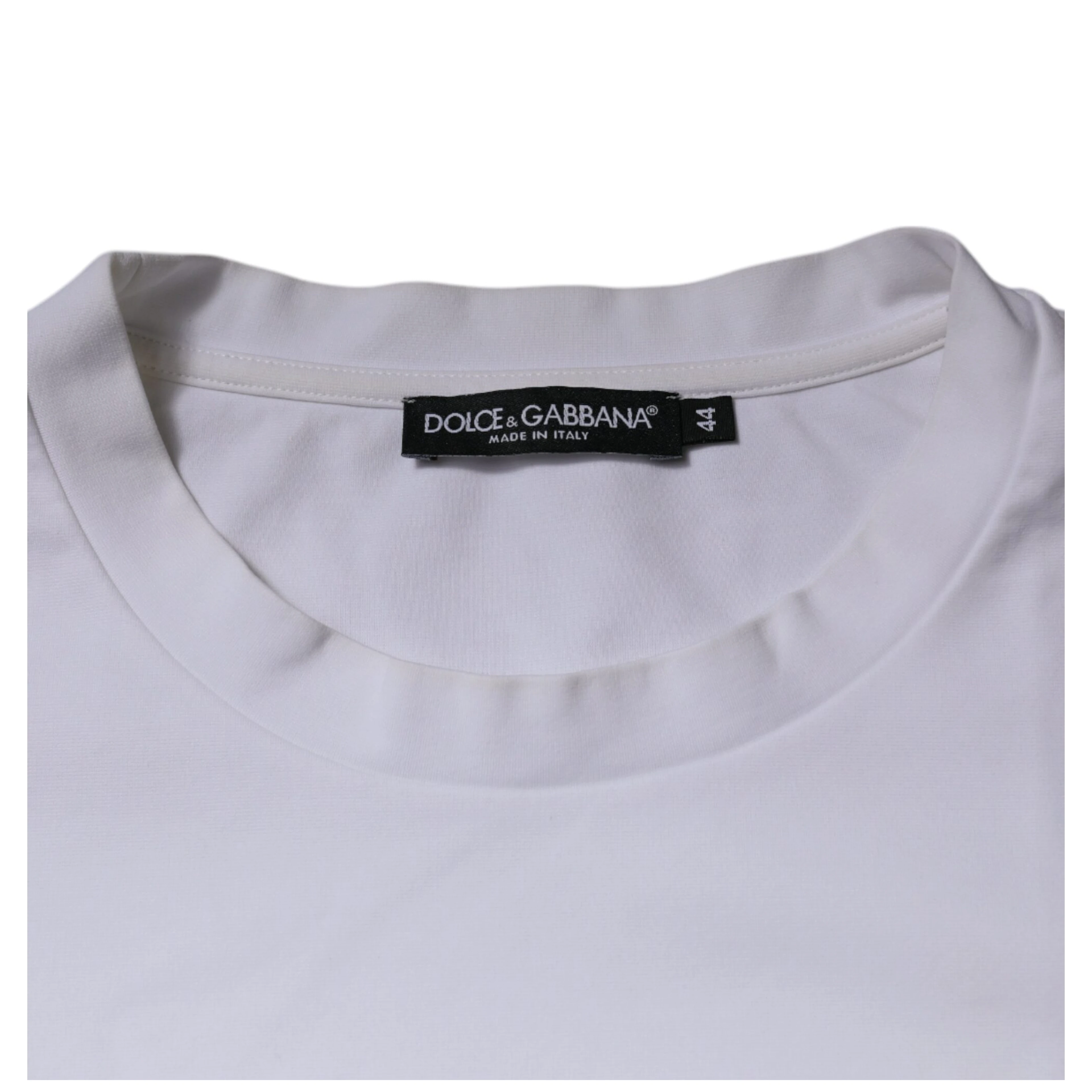 White DG Logo Crew Neck Short Sleeve T-shirt