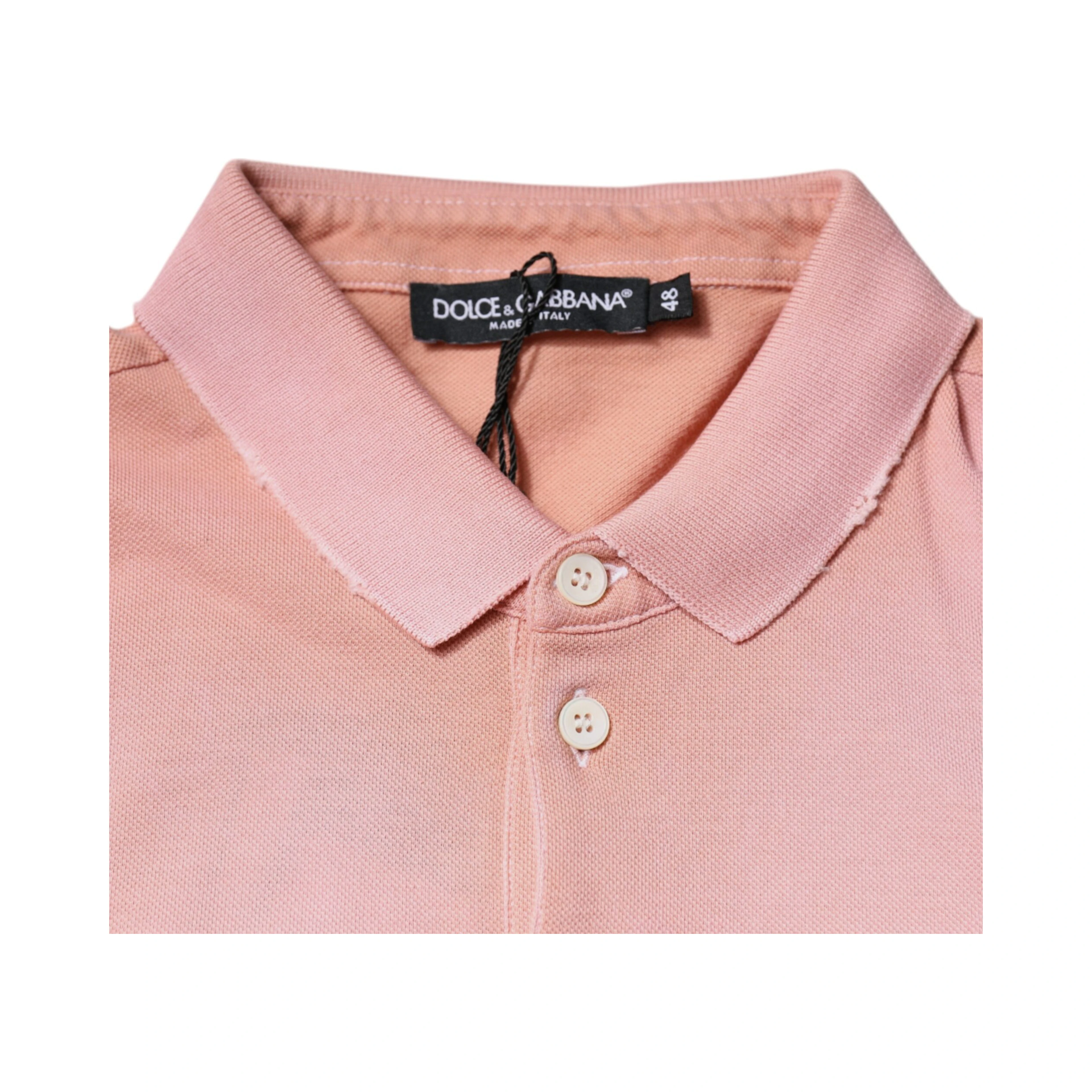 Pink Crown Collared Short Sleeve Polo T-shirt