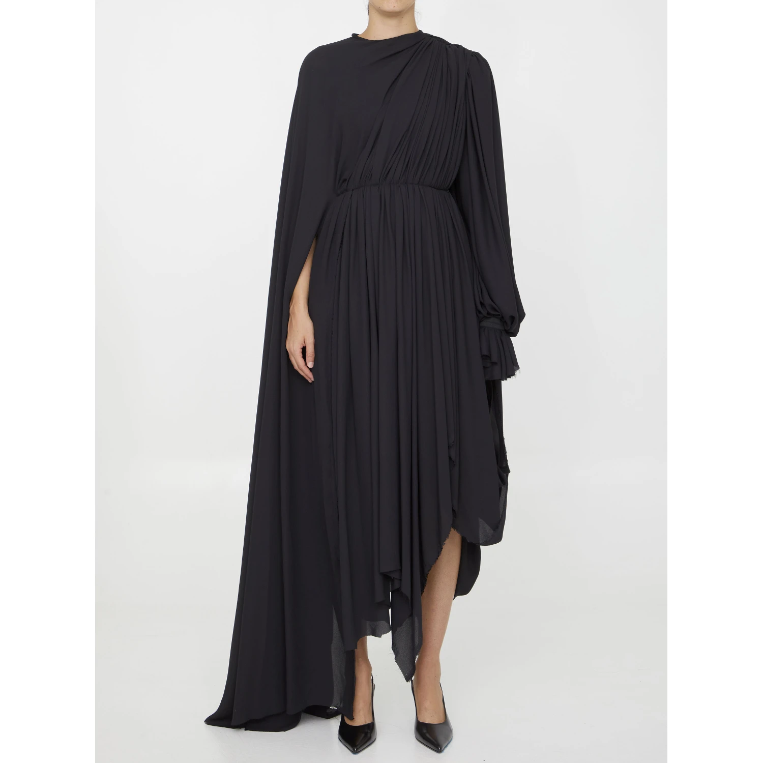 Technical crèpe dress