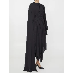 Technical crèpe dress