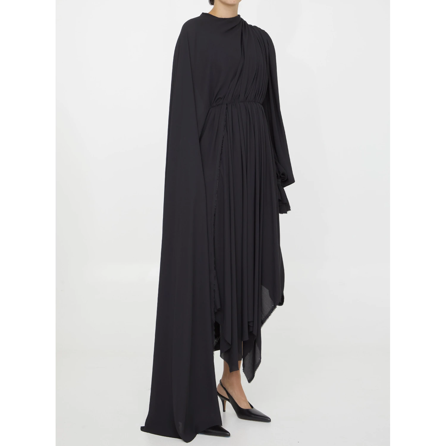 Technical crèpe dress