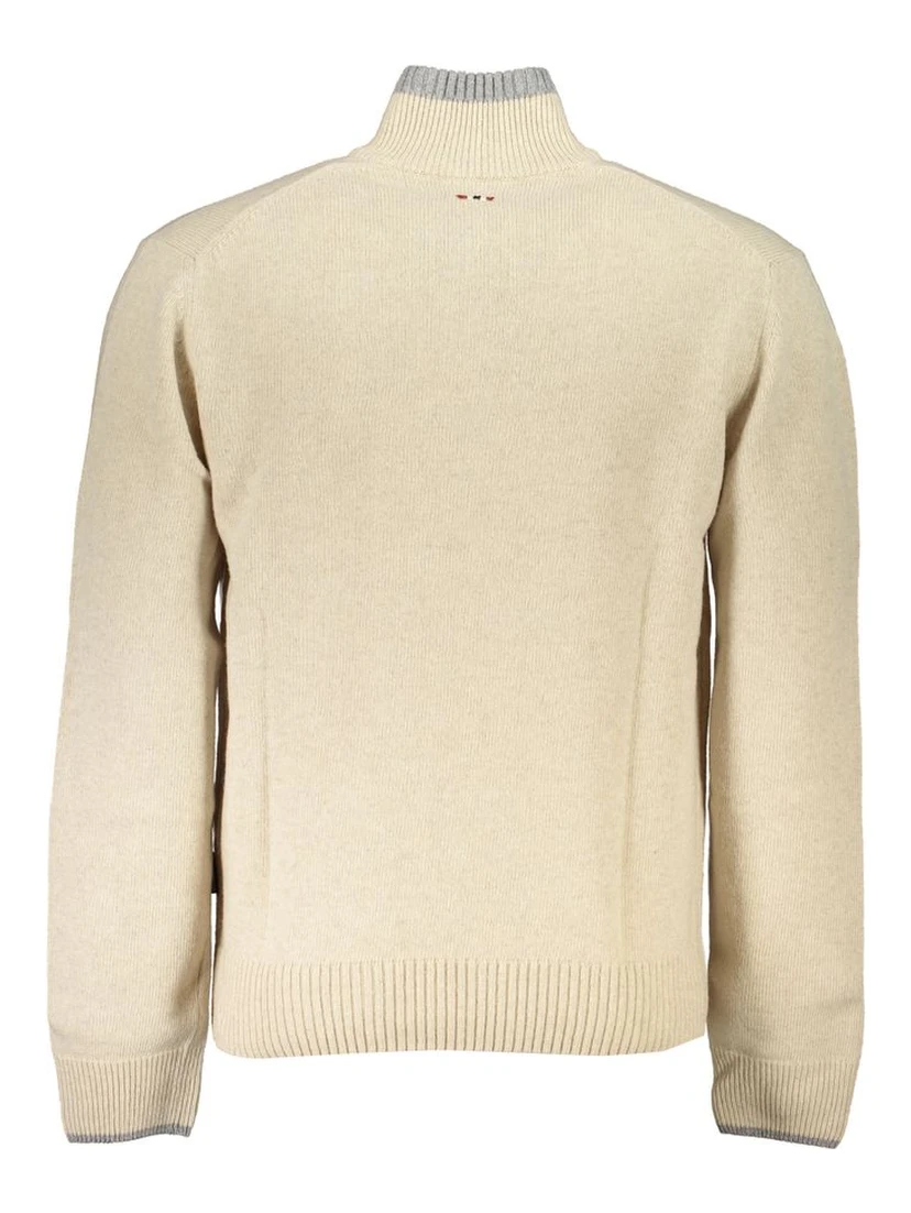 Beige Fabric Sweater