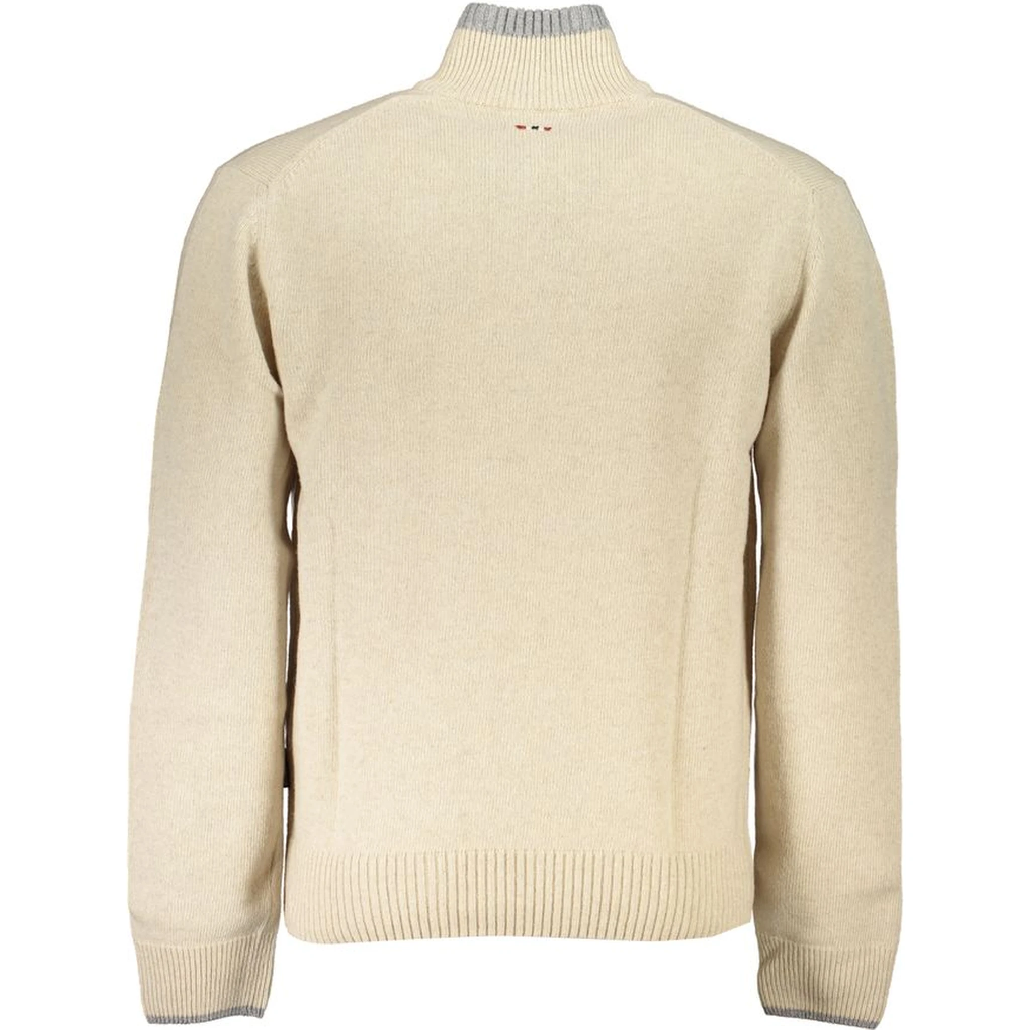 Beige Fabric Sweater
