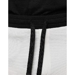 White Cotton Slim Men Jogger Sweatpants Pants
