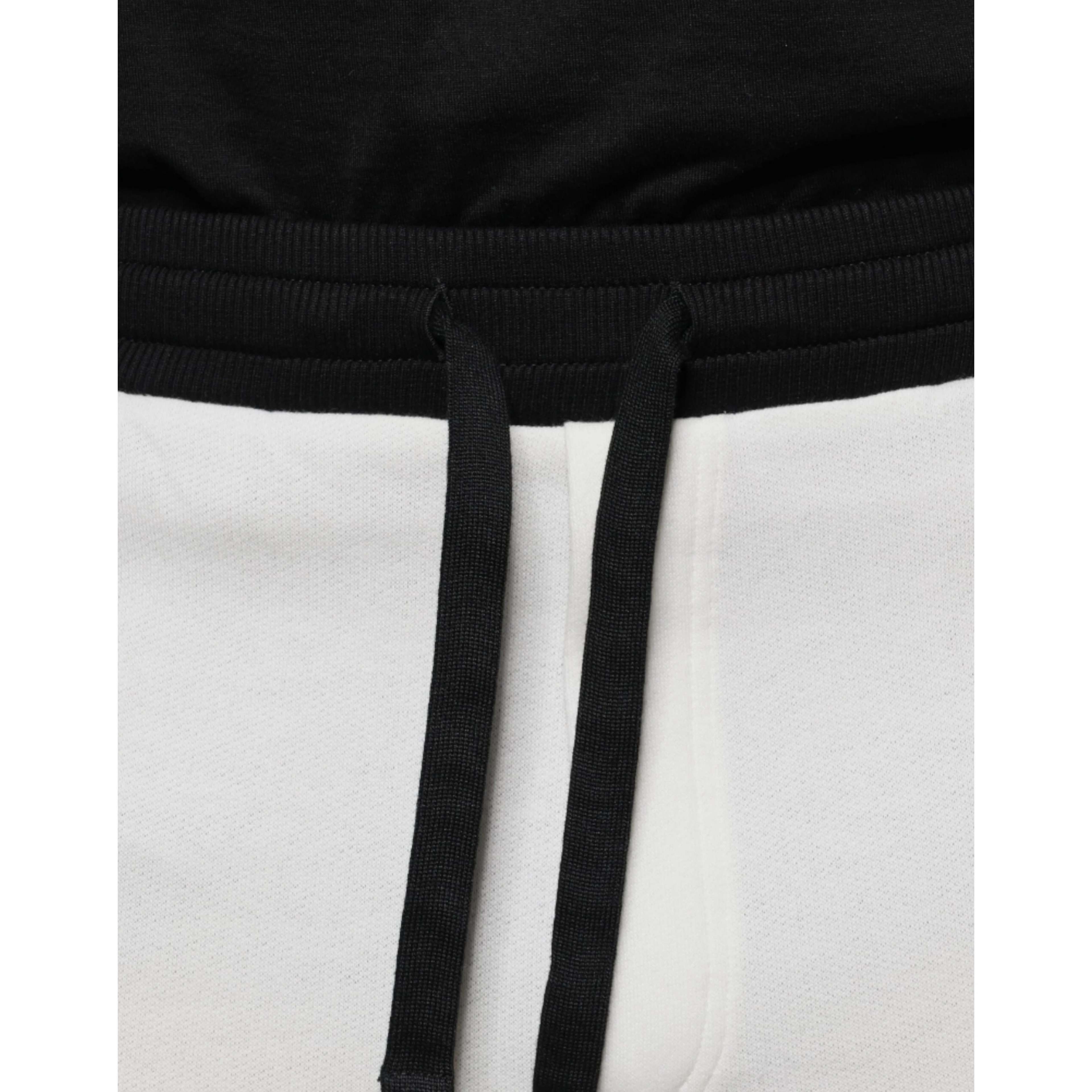 White Cotton Slim Men Jogger Sweatpants Pants