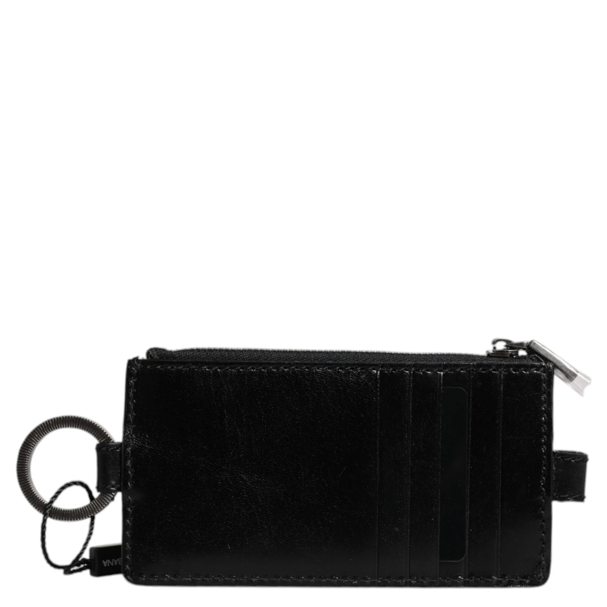 Black Horse Leather Lanyard Logo Card Holder Wallet