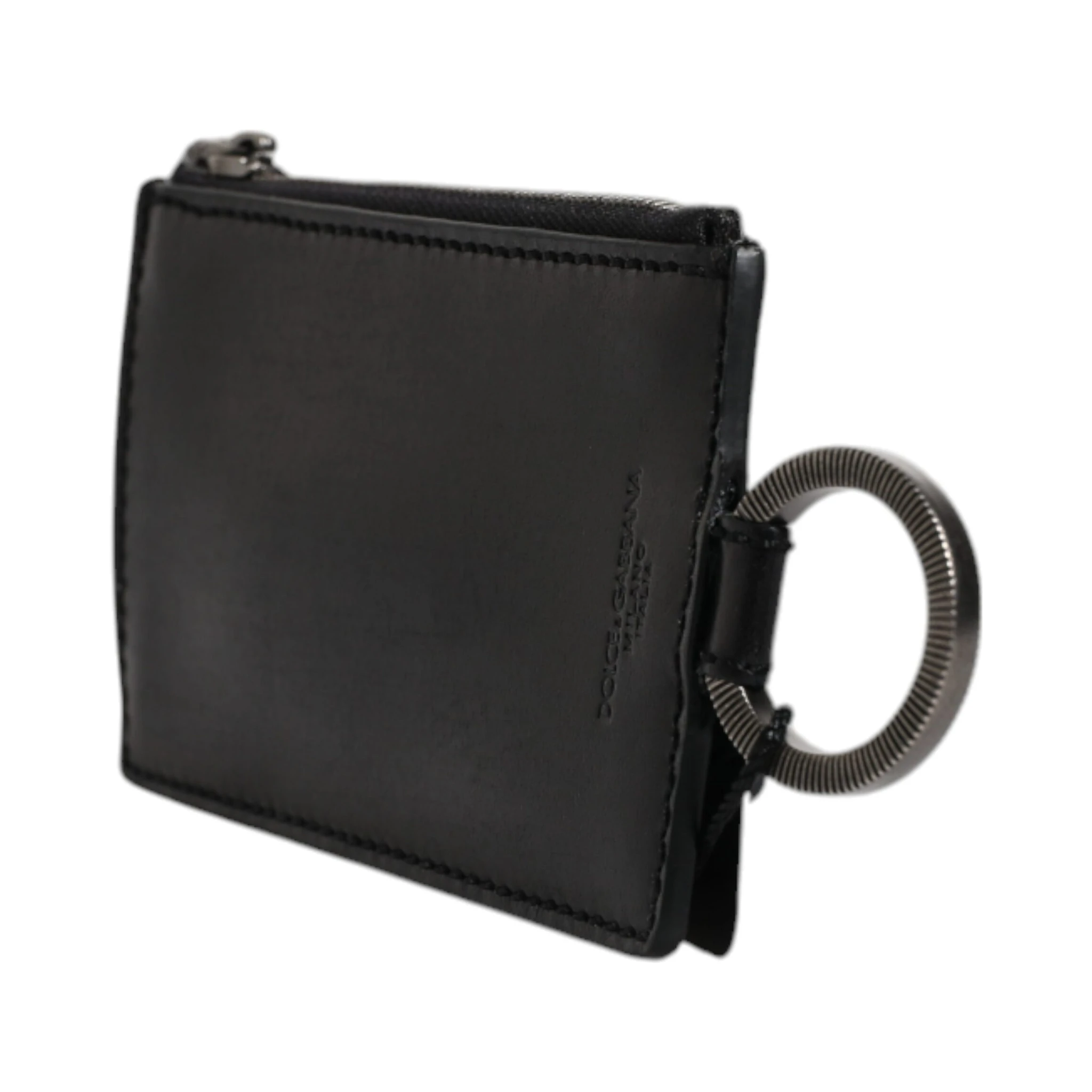 Black Horse Leather Lanyard Logo Card Holder Wallet