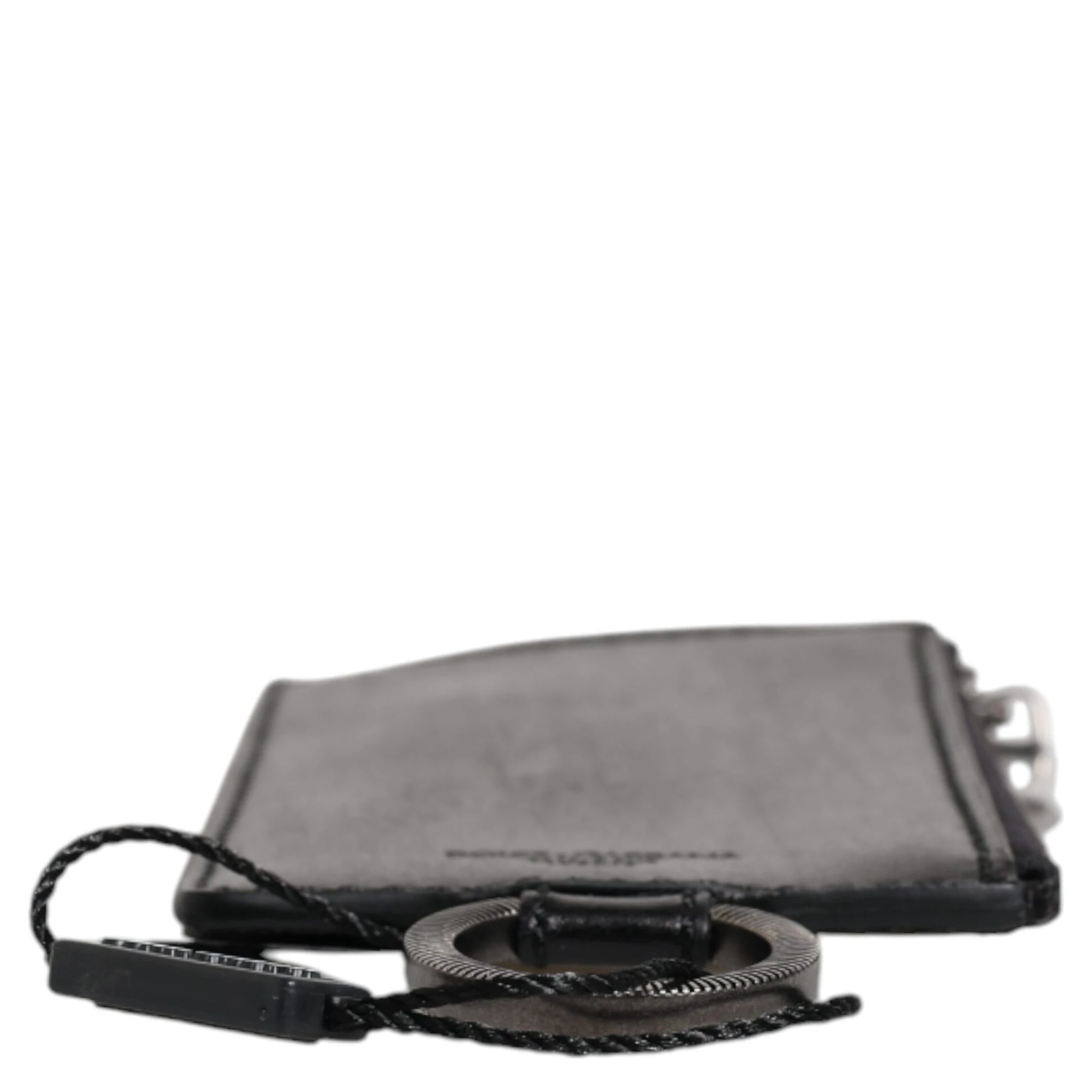 Black Horse Leather Lanyard Logo Card Holder Wallet