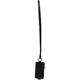 Black Horse Leather Lanyard Logo Card Holder Wallet