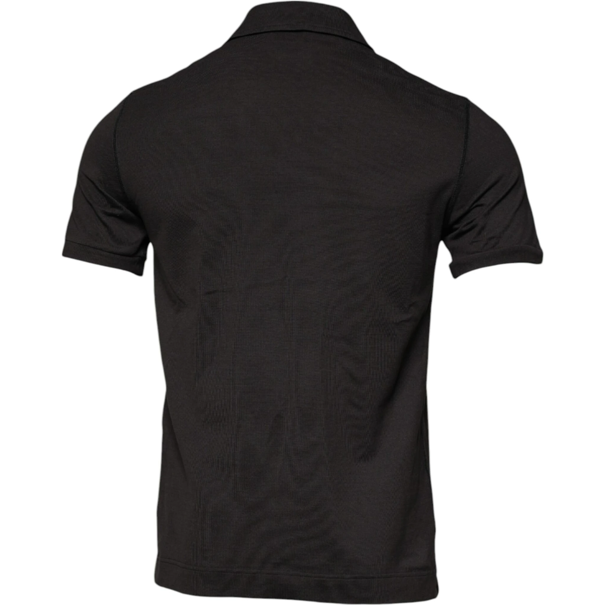 Dark Gray Collared Short Sleeves Polo T-shirt