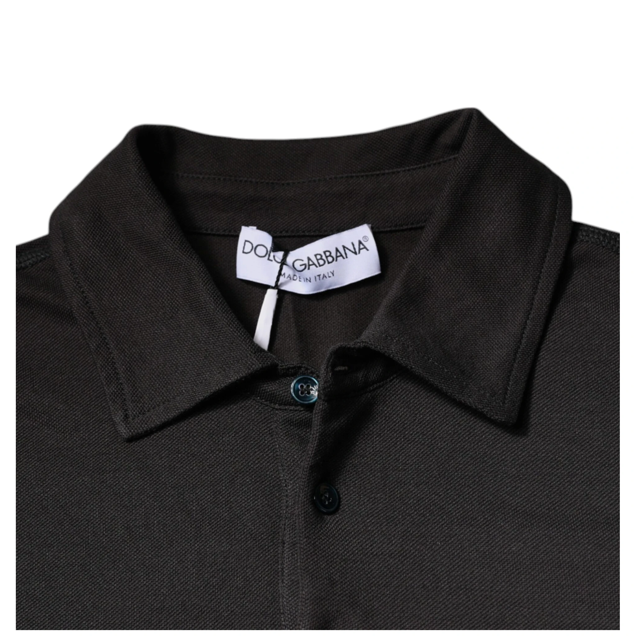 Dark Gray Collared Short Sleeves Polo T-shirt