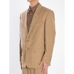 Single-breasted wool jacket