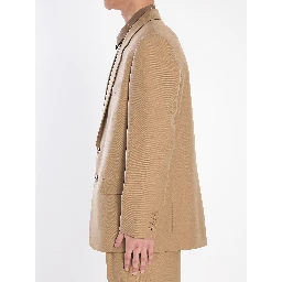 Single-breasted wool jacket