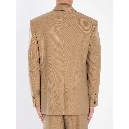 Single-breasted wool jacket