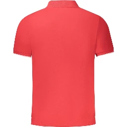 Red Cotton Polo Shirt