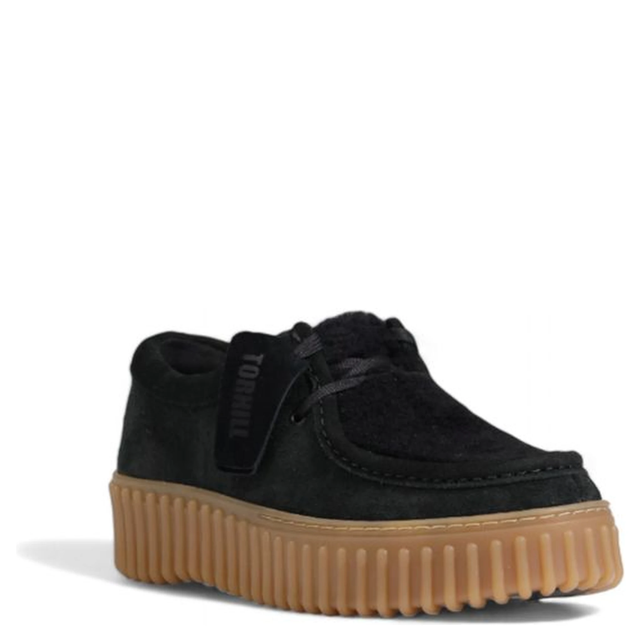 Black Sponge Platform Pumps