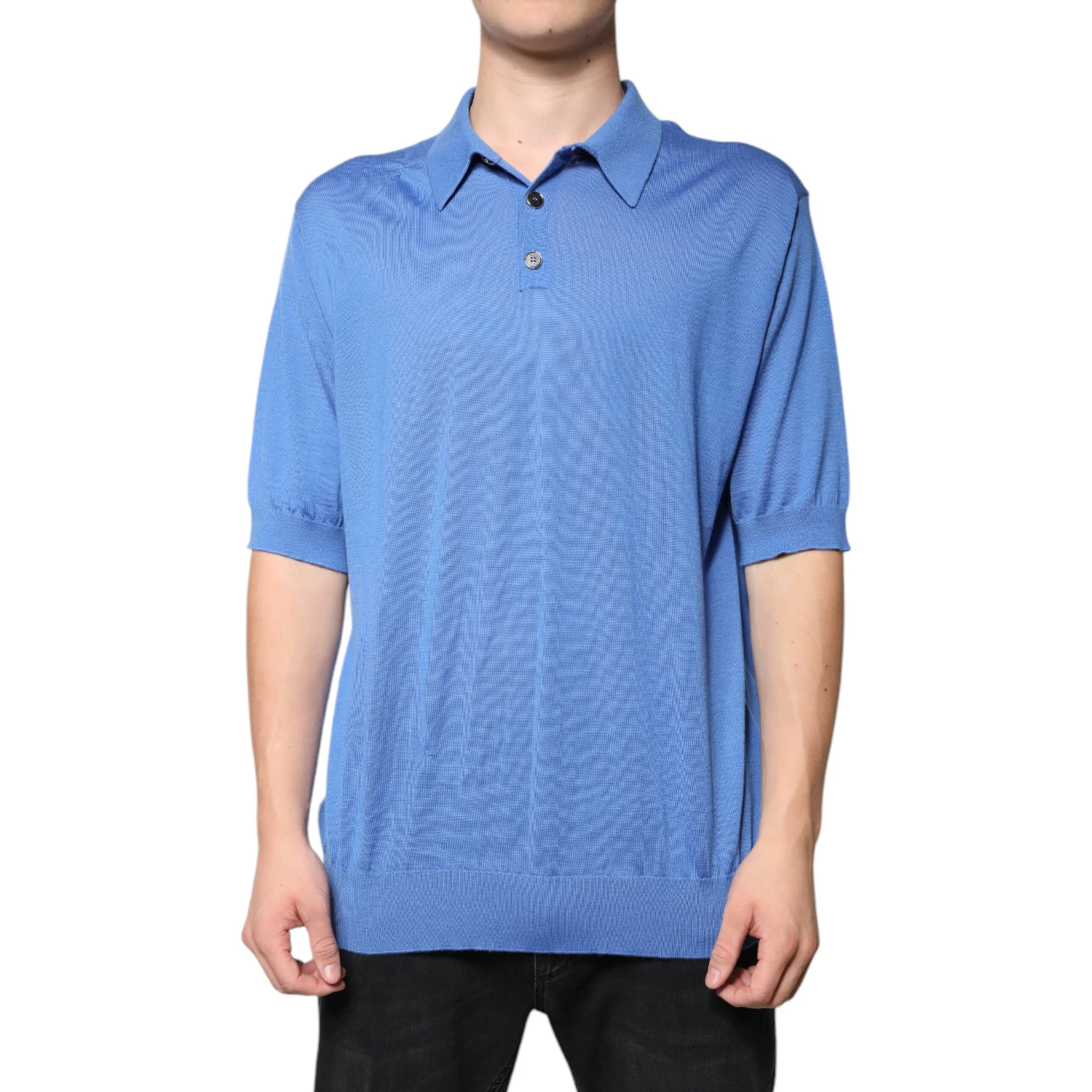 Blue Collared Short Sleeves Polo T-shirt