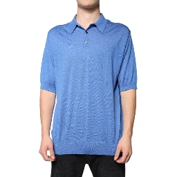 Blue Collared Short Sleeves Polo T-shirt