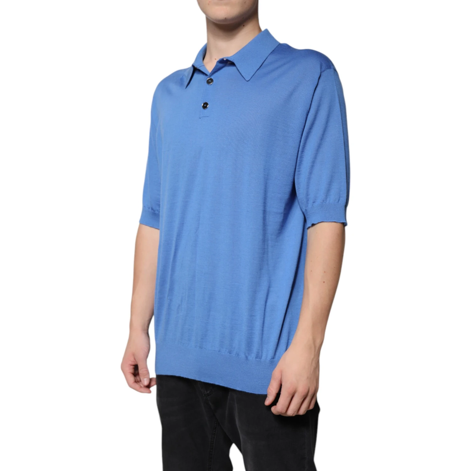 Blue Collared Short Sleeves Polo T-shirt