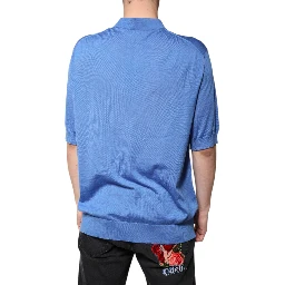 Blue Collared Short Sleeves Polo T-shirt