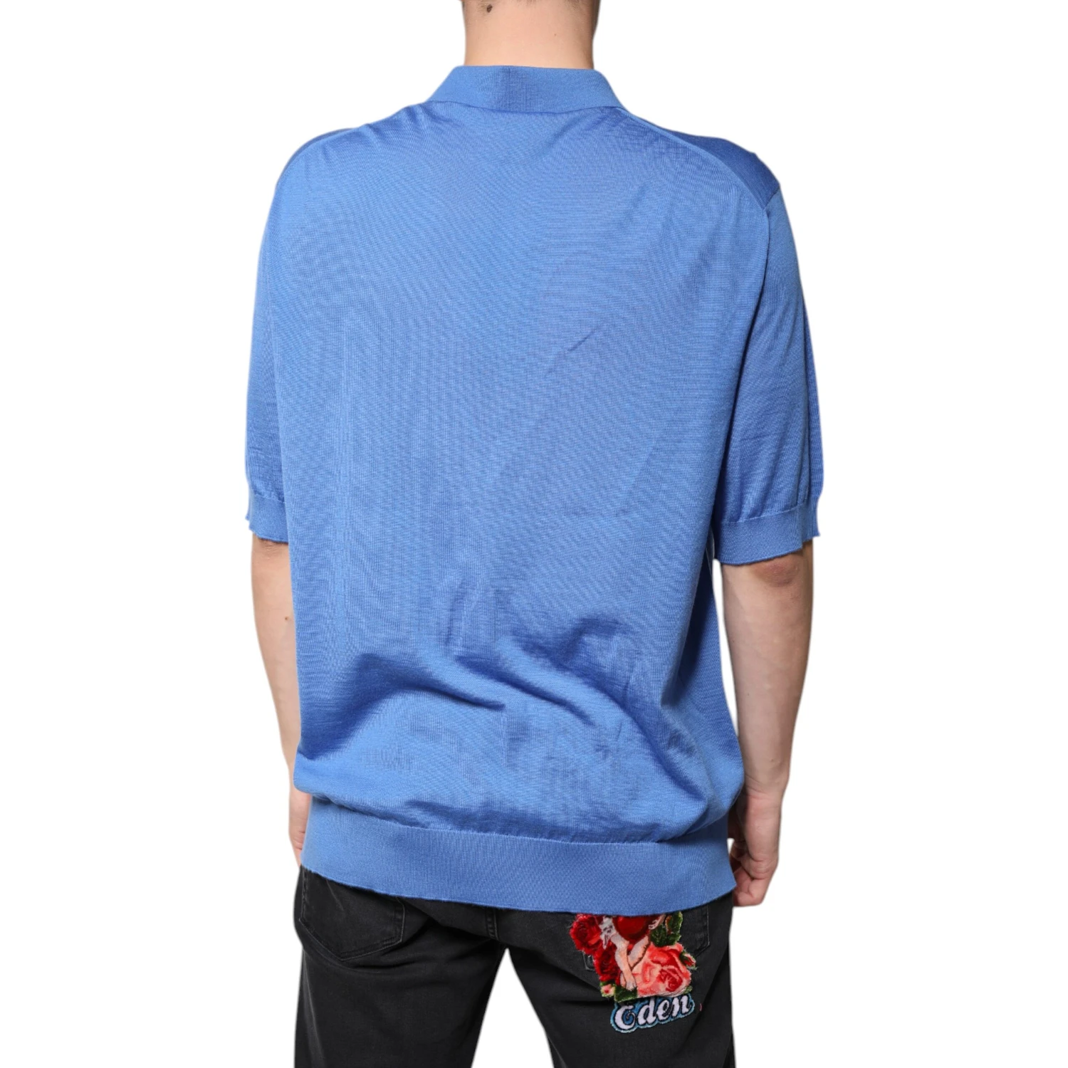 Blue Collared Short Sleeves Polo T-shirt