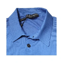 Blue Collared Short Sleeves Polo T-shirt