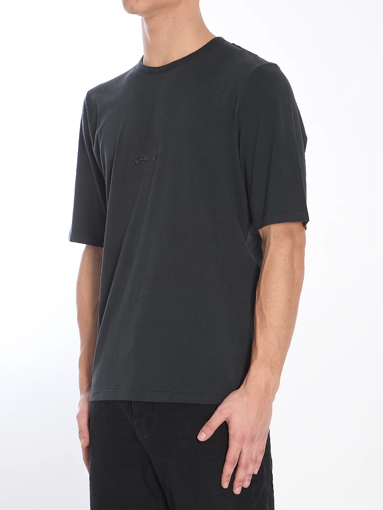 Men's Black Logo Embroidered T-Shirt alternative