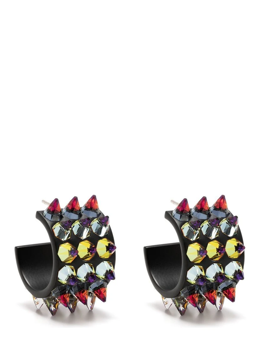 small Karma hoop earrings