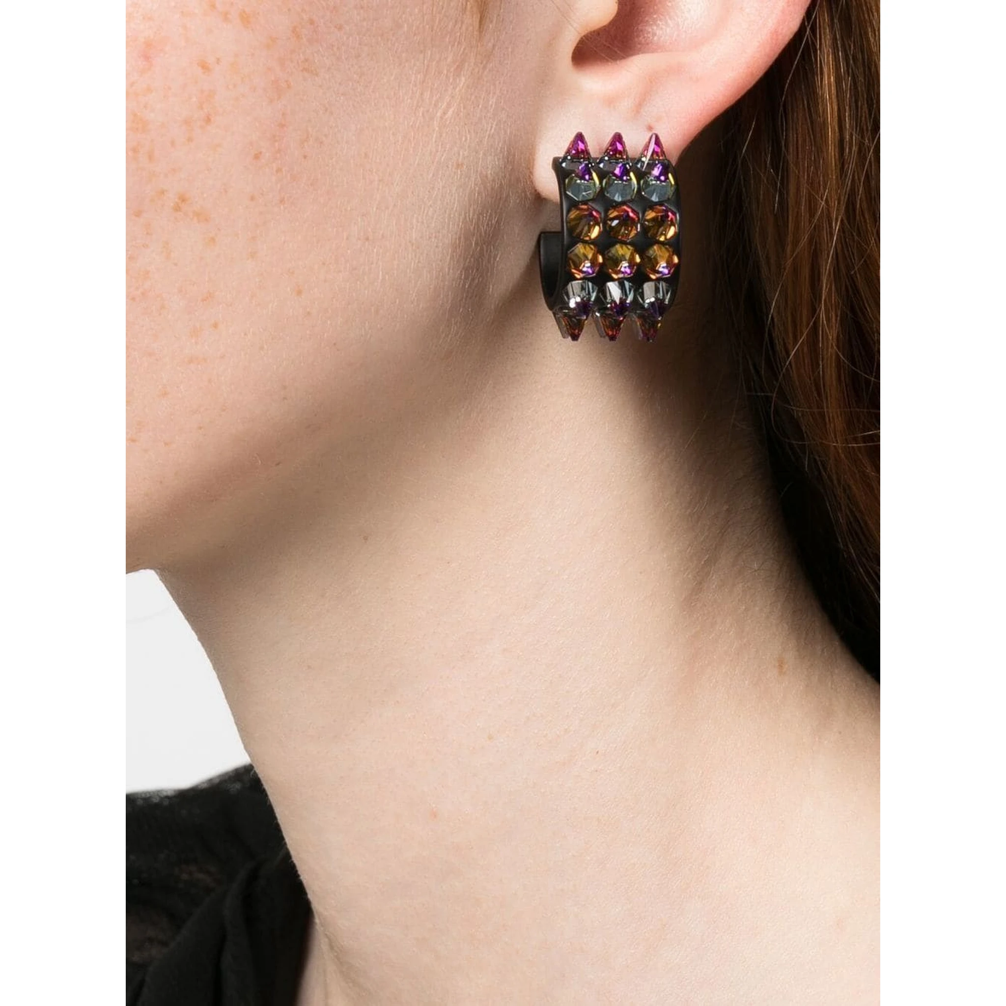 small Karma hoop earrings