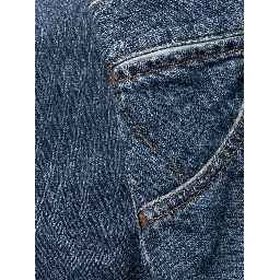 Logo Embroidered Wide-leg Jeans