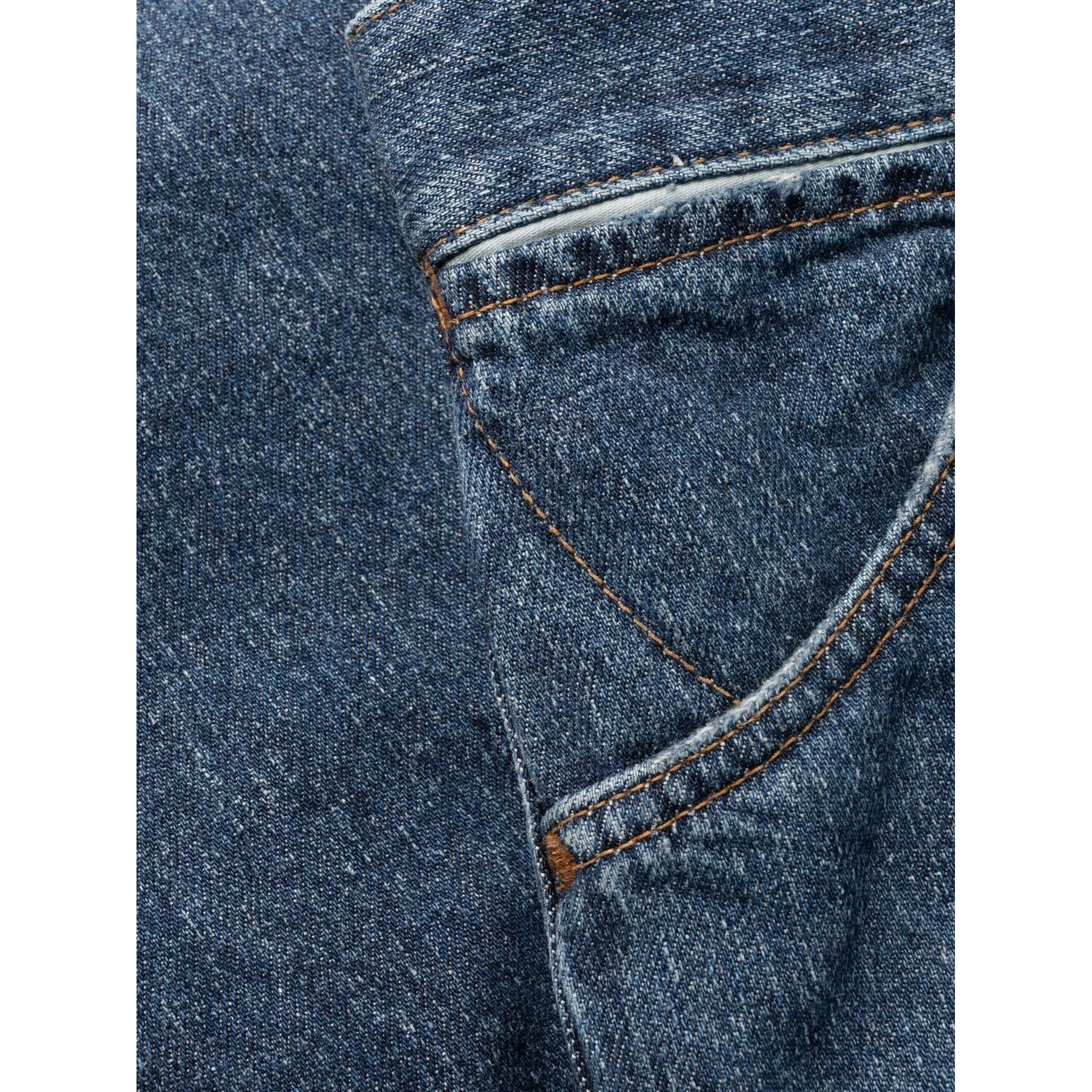 Logo Embroidered Wide-leg Jeans