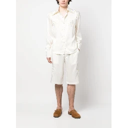 Men's Embroidered Flowers Shorts