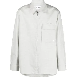zip-up long-sleeve shirt