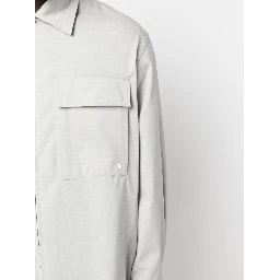zip-up long-sleeve shirt