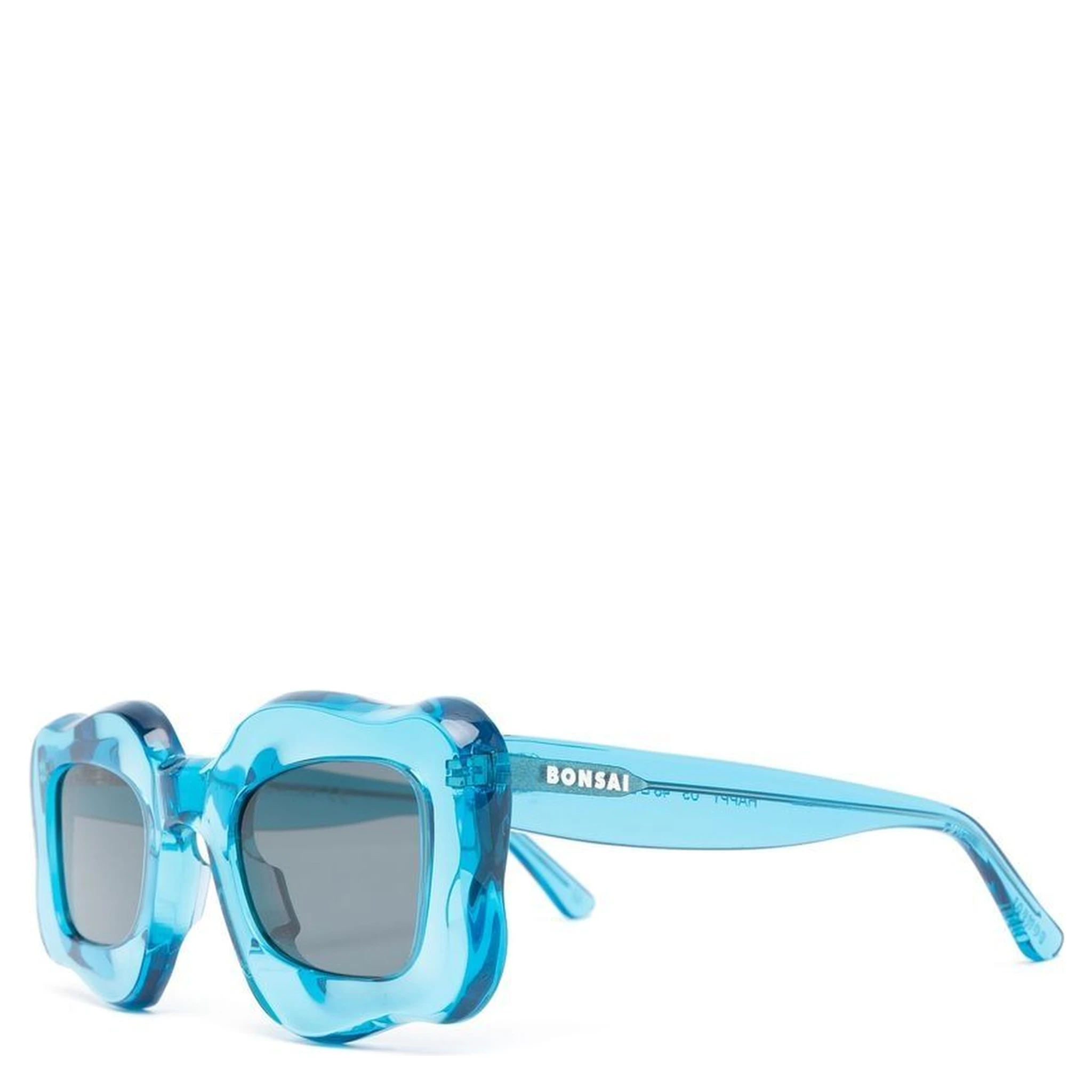 oversized curved-frame sunglasse