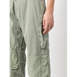 mid-rise straight-leg work trousers