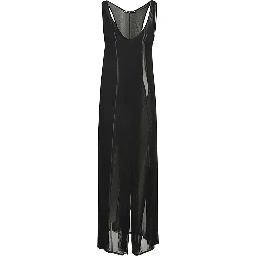 Y/Project Sheer Sleeveless Dress In Black