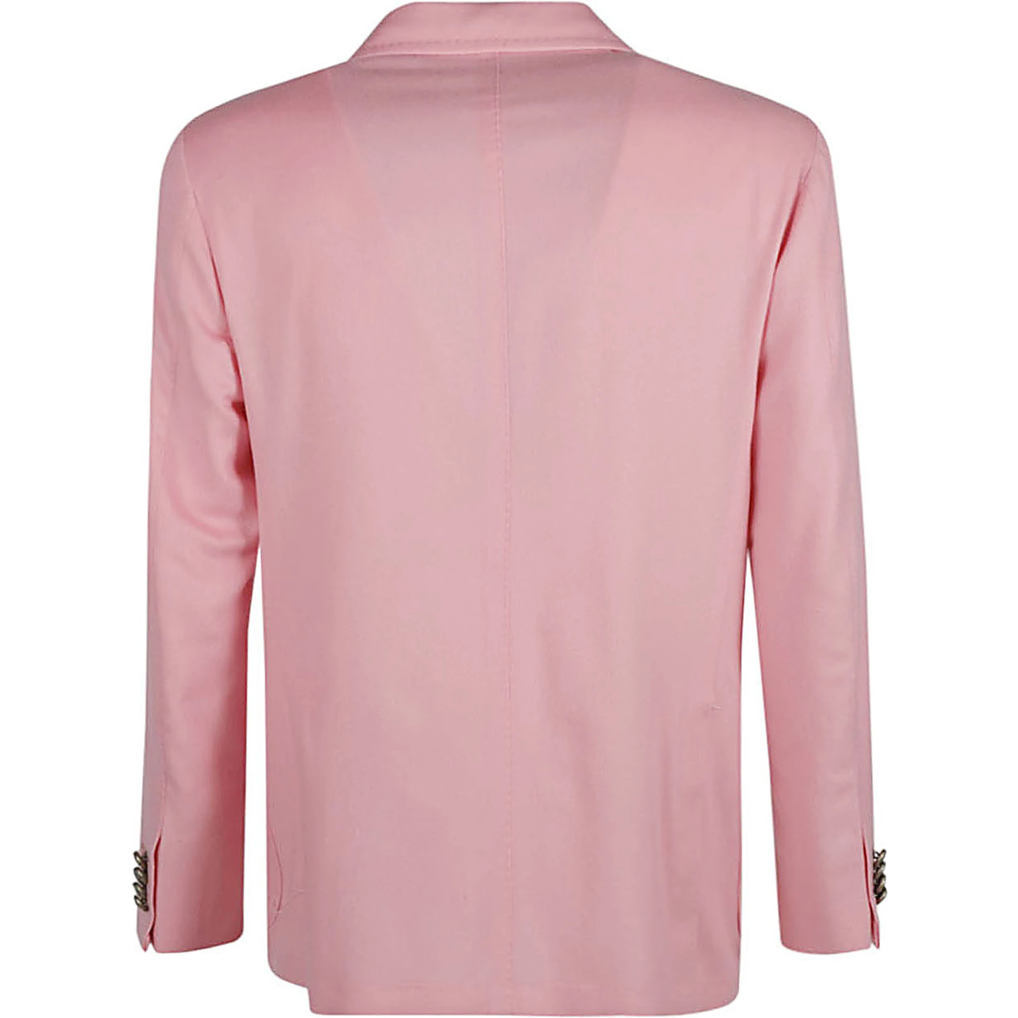 Pink Single-breasted Wool Blazer