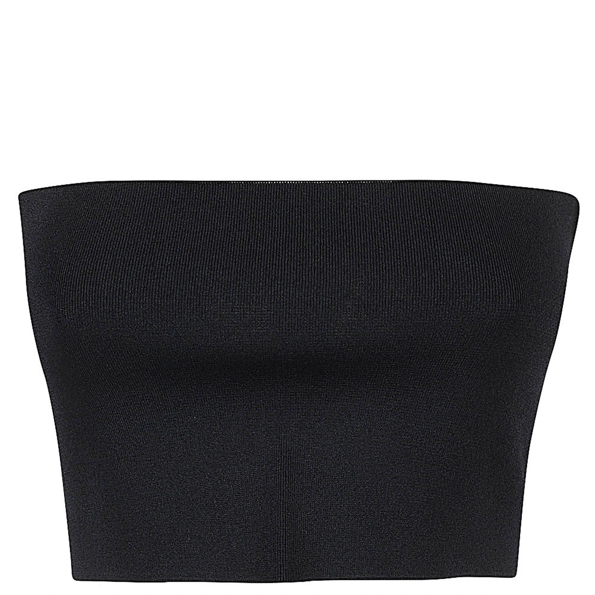 Blue Viscose Bandeau Top