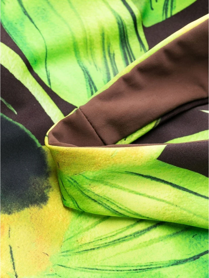 Plunge Print Swimsuit