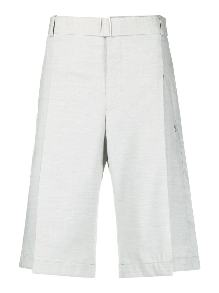 pleated wide-leg shorts