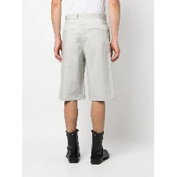 pleated wide-leg shorts