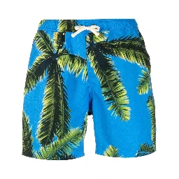 palm tree-print swim shorts