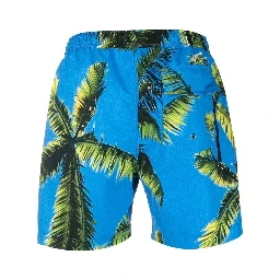 palm tree-print swim shorts