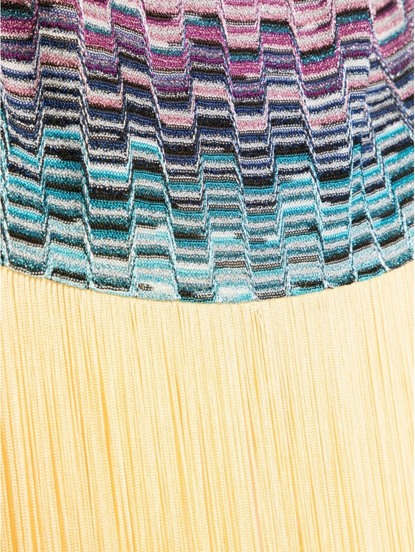 fringed edge knitted scarf