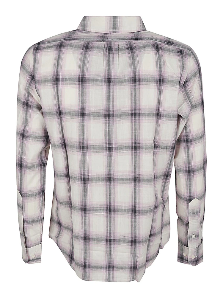 Logo Long Sleeve Shirt In White alternative