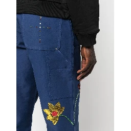sequin-embellished detail trousers